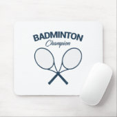 Badminton Champion I Racket I Shuttle I Badminton Mousepad (Mit Mouse)