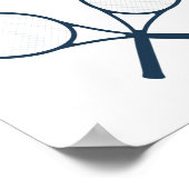 Badminton Champion I Racket I Shuttle I Badminton Poster (Ecke)