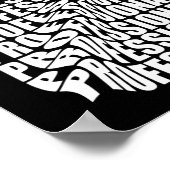 Badminton Champion Shuttle Racket Smash Turnier Poster (Ecke)