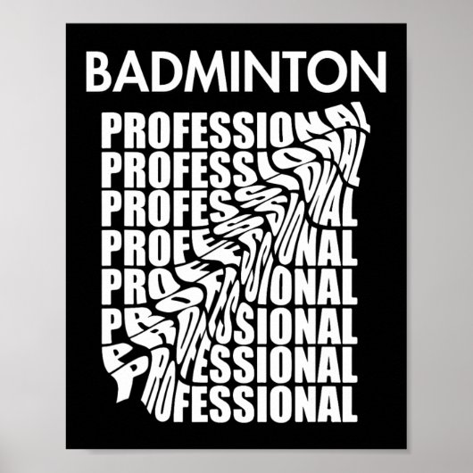 Badminton Champion Shuttle Racket Smash Turnier Poster (Vorne)