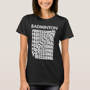 Badminton Champion Shuttle Racket Smash Turnier T-Shirt
