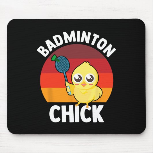 Badminton Chick Badminton Player Shuttle Sports Sm Mousepad (Vorne)