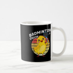 Badminton Chick Retro Huhn Birdie Frauen Badminton Kaffeetasse