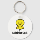 Badminton Chick Schlüsselanhänger (Vorderseite)