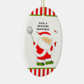 Badminton Christmas Collectible Keramik Ornament (Rechts)
