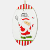 Badminton Christmas Collectible Keramik Ornament (Links)