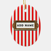 Badminton Christmas Collectible Keramik Ornament (Hinten)