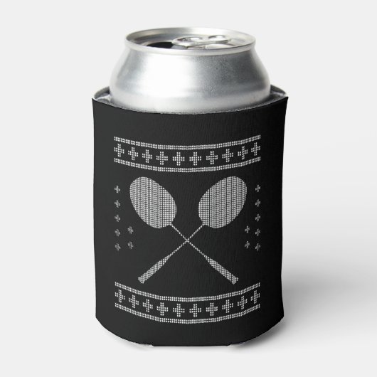Badminton Christmas Dosenkühler (Kanne Vorderseite)