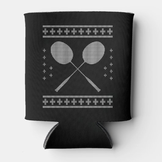 Badminton Christmas Dosenkühler (Vorderseite)