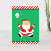 Badminton Christmas Feiertagskarte (Vorderseite)