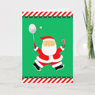 Badminton Christmas Feiertagskarte