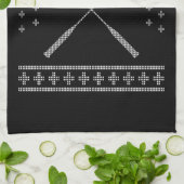 Badminton Christmas Geschirrtuch (Gefaltet)