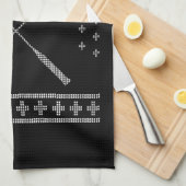 Badminton Christmas Geschirrtuch (Viertel Falte)