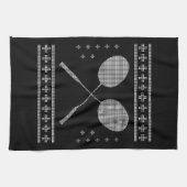 Badminton Christmas Geschirrtuch (Horizontal)