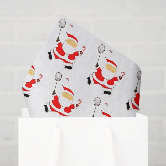 Badminton Christmas Tissue Paper Seidenpapier (Geschenktüte)