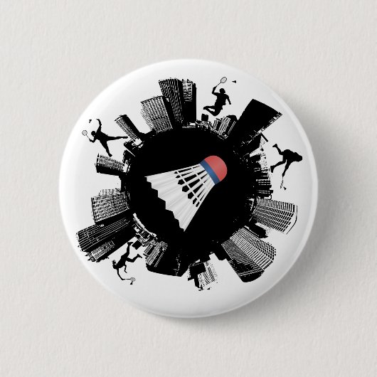 Badminton City Button (Vorderseite)