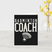 Badminton Coach Badminton Player Shuttle Karte (Gelbe Blume)