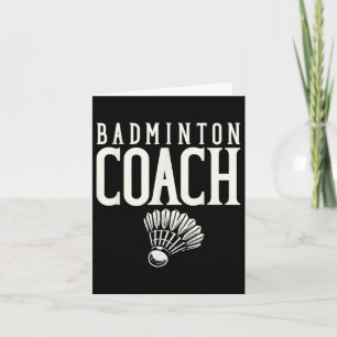 Badminton Coach Badminton Player Shuttle Karte