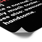 Badminton Coach Definition Funny Trainer Geschenk Poster (Ecke)