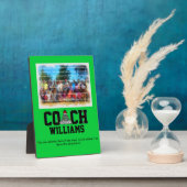 Badminton Coach - Personalisiert Fotoplatte (Seite)