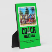 Badminton Coach - Personalisiert Fotoplatte (Seite)