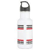 Badminton Coach - Personalisiert Trinkflasche (Rückseite)