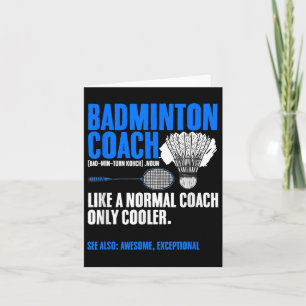 Badminton Coach Racket Shuttle Hobby Badminton Pla Karte