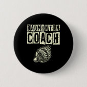Badminton Coach Shuttle Racket Button (Vorderseite)