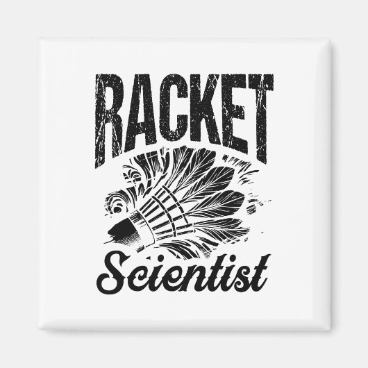 Badminton Coach Shuttle Racket Magnet (Vorne)