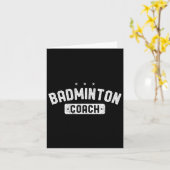 Badminton Coach Vintag Badminton Karte (Gelbe Blume)