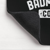 Badminton Coach Vintage Badminton Mousepad (Ecke)