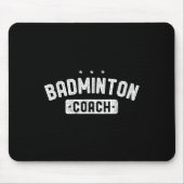 Badminton Coach Vintage Badminton Mousepad (Vorne)
