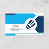 Badminton Coach Visitenkarte (Rückseite)