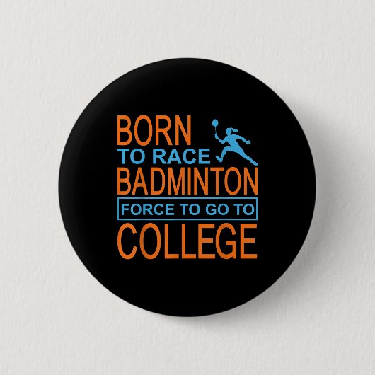 Badminton-College-Bekleidung Shuttle Button (Vorderseite)