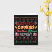 Badminton Cookies Weihnachtsfilme Wiederholung Swe Karte (Gelbe Blume)