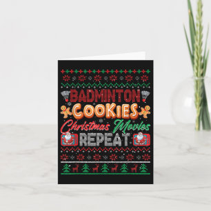 Badminton Cookies Weihnachtsfilme Wiederholung Swe Karte