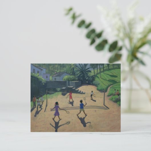 Badminton Coonoor Indien Postkarte (Stehend Vorderseite)