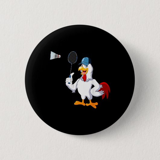 Badminton Costume Badminton Player Button (Vorderseite)
