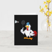 Badminton Costume Badminton Player Karte (Gelbe Blume)