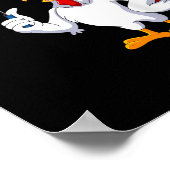 Badminton Costume Badminton Player Poster (Ecke)