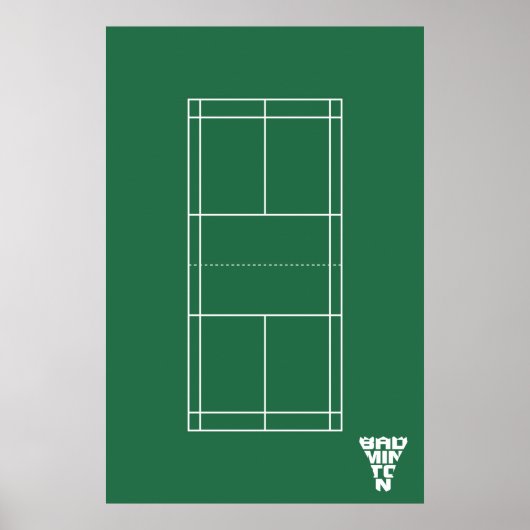 Badminton Court Poster (Vorne)