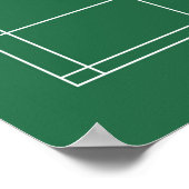 Badminton Court Poster 2 (Ecke)