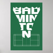 Badminton Court Poster 2 (Vorne)
