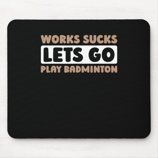 Badminton Court Racket Player - Racquet Team Shutt Mousepad (Vorne)