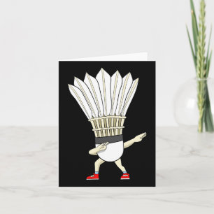 Badminton Dabbing Shuttle Birdie Boy Badminton Karte