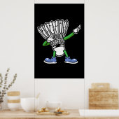 Badminton Dabbing Shuttlecock Poster (Küche)