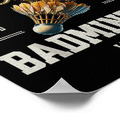 Badminton Der Mann Der Mythos Die Badminton-Legend Poster (Ecke)