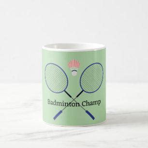 Badminton Design Coffee Tasse