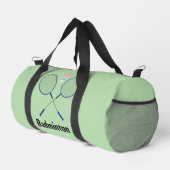 Badminton Design Duffel Bag Duffle Bag (Rechte Ecke)