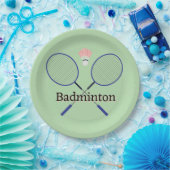 Badminton Design Pappteller (Party)